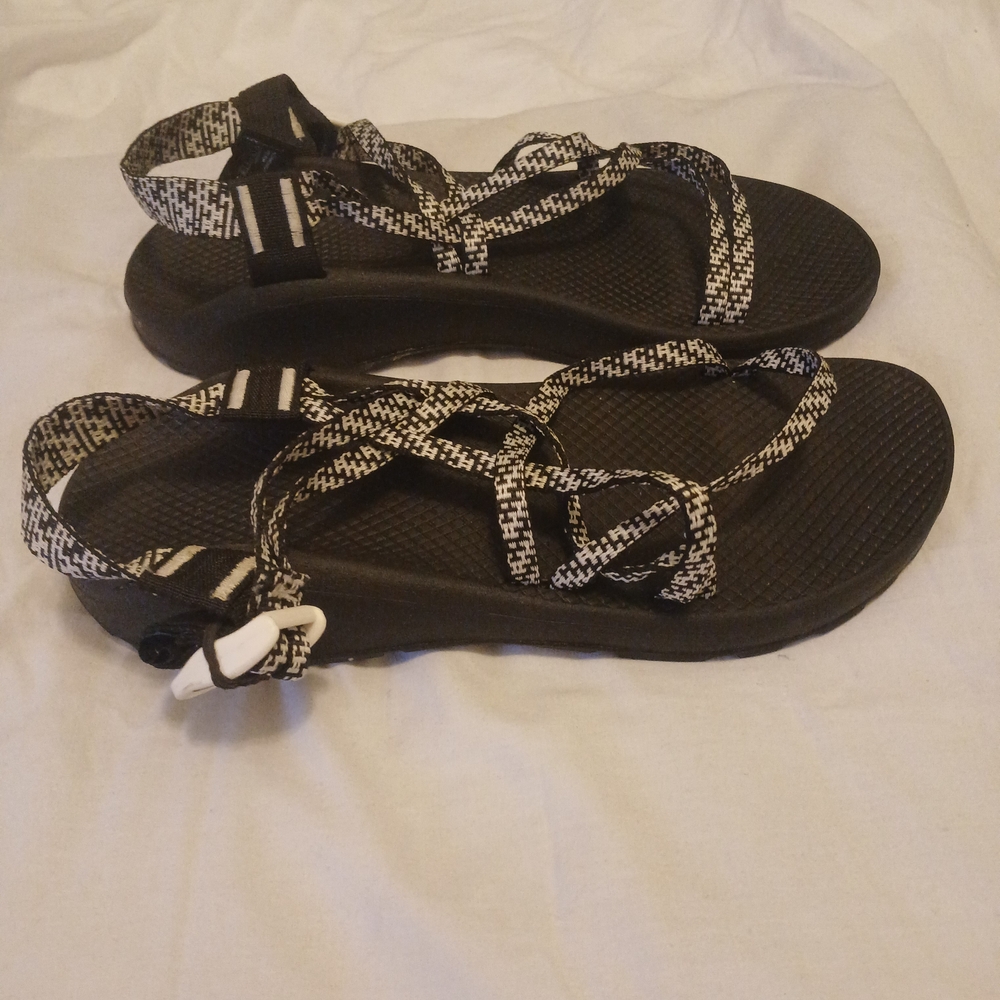 Chaco Black and White Sandals - Picture 3 of 5